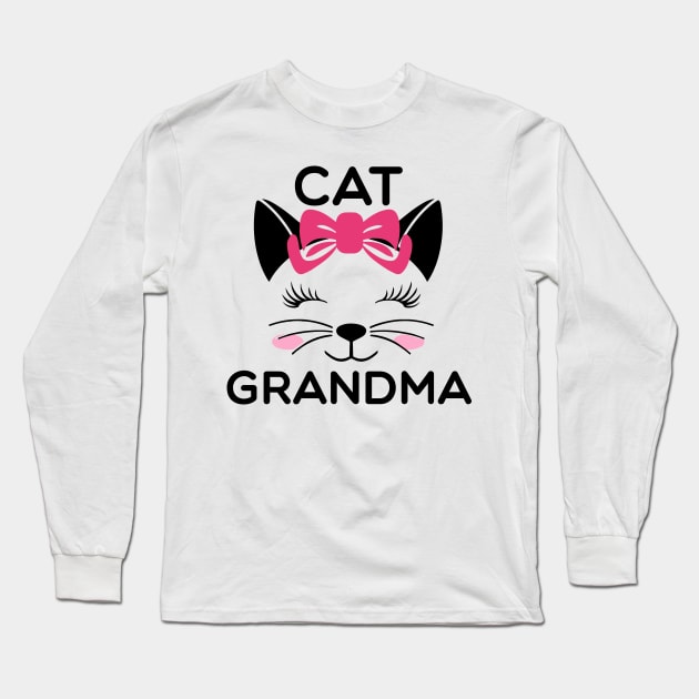 Cat Grandma / Cute Long Sleeve T-Shirt by DragonTees